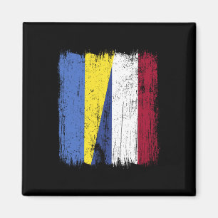 Ukraine Holland Halbflagge Ukrainisches Niederländ Magnet