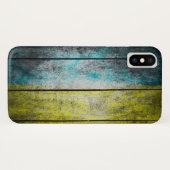 Ukraine-Holzflagge Case-Mate iPhone Hülle (Rückseite (Horizontal))