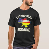 Ukraine I Stand With Ukraine T-Shirt (Vorderseite)