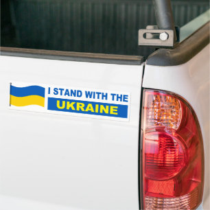 Ukraine Ich stehe mit der Ukraine Autoaufkleber