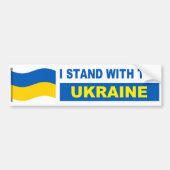 Ukraine Ich stehe mit der Ukraine Autoaufkleber (Vorne)