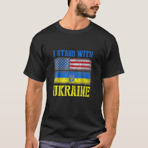 Ukraine Ich stehe mit der Ukraine zur Unterstützu T-Shirt