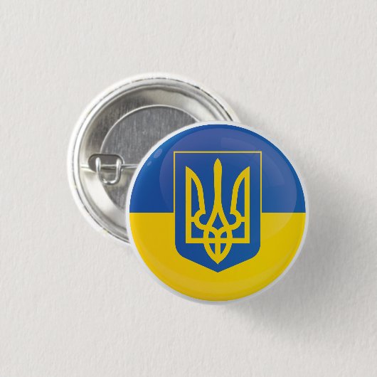 Ukraine-Icon-Flagge Button (Vorne & Hinten)