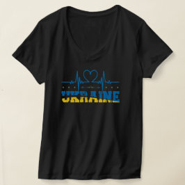 Ukraine im Herzen, mit der Ukraine stehen T-Shirt