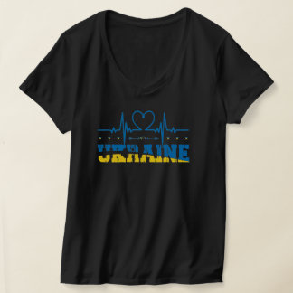 Ukraine im Herzen, mit der Ukraine stehen T-Shirt