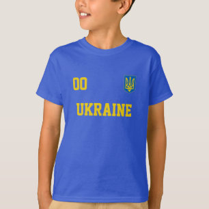 Ukraine Individuelle Name und Nummer Fußball Jerse T-Shirt