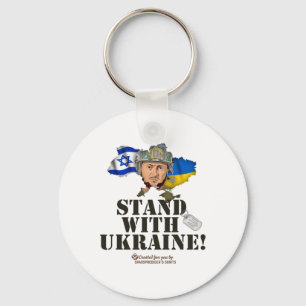 Ukraine Israel Flaggen Selenskyj Stand Mit Ukraine Schlüsselanhänger
