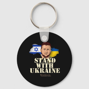Ukraine Israel Wolodymyr Selenskyj Steh mit der Uk Schlüsselanhänger
