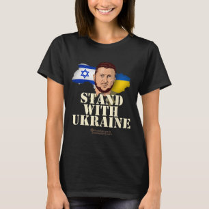 Ukraine Israel Wolodymyr Selenskyj Steht mit der U T-Shirt