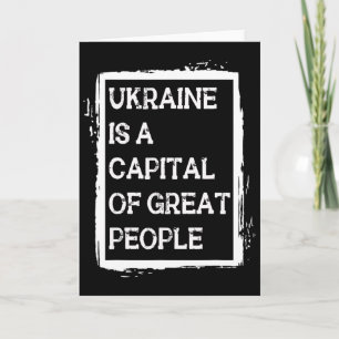 Ukraine Ist Eine Hauptstadt Von Großartigen Mensch Karte