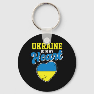 Ukraine ist in meinem Herzen Stolz ukrainischer Re Schlüsselanhänger