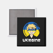 Ukraine Junge Magnet (Vorderseite/Rückseite)