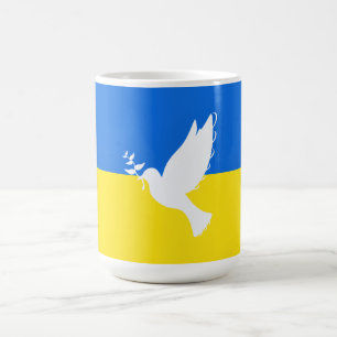 Ukraine Kaffee Tasse Dove of Peace Support Freedom
