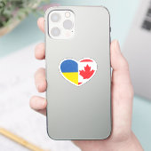 Ukraine Kanadisches Liebe für die Ukraine Kanadisc Aufkleber (Telefon)