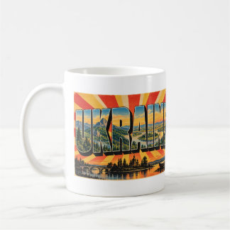 Ukraine Karpaten Dnjepr Fluss Vintage Kaffeetasse