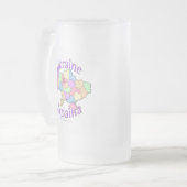 Ukraine-Karte Mattglas Bierglas (Vorderseite Links)