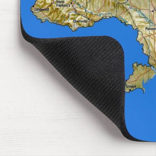 Ukraine-Karte Mousepad (Ecke)