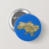 Ukraine-Karten-Knopf Button (Vorne & Hinten)