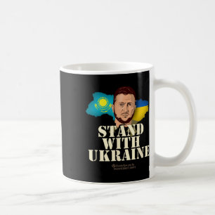 Ukraine Kasachstan Wolodymyr Selenskyj Steh mit U Kaffeetasse