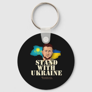 Ukraine Kasachstan Wolodymyr Selenskyj Steht mit d Schlüsselanhänger