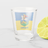Ukraine & Kiewer Wappen, Ritterhirte / У к р а н ї Schnapsglas (Rückseite)