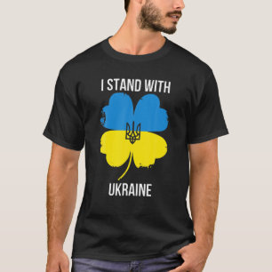 Ukraine Kleeblatt der Flagge Vintag St. Patrick's T-Shirt