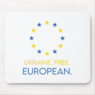 Ukraine. Kostenlos. europäisch. - Unterstützung de Mousepad