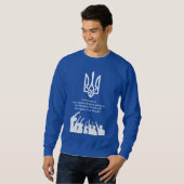 Ukraine-Kriegssolidarität Sweatshirt (Vorne ganz)