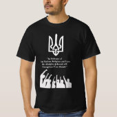 Ukraine-Kriegssolidarität T-Shirt (Vorderseite)