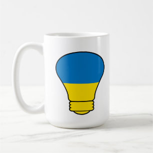 Ukraine Lampe, stehen mit Ukraine T - Shirt Kaffeetasse