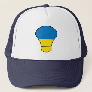 Ukraine Lampe, stehen mit Ukraine T - Shirt Truckerkappe