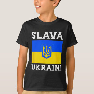 Ukraine Landesflagge Stolz Slava Ukraini 1 T-Shirt