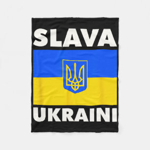 Ukraine Landesflagge Stolz Slava Ukraini 2 Fleecedecke