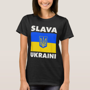 Ukraine Landesflagge Stolz Slava Ukraini 2 T-Shirt