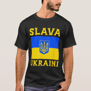 Ukraine Landesflagge Stolz Slava Ukraini 3  T-Shirt