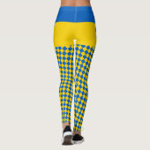 Ukraine Leggings, Premium Mode, ukrainische Flagge Leggings (Rückseite)