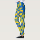 Ukraine Leggings, Premium Mode, ukrainische Flagge Leggings (Links)