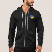 Ukraine Liebe und Flagge Hoodie (Vorderseite)