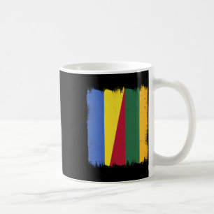 Ukraine Litauen Halbe Flagge Ukrainisch Litauisch Kaffeetasse