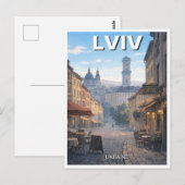 Ukraine Lviv Reise Postkarte (Vorne/Hinten)