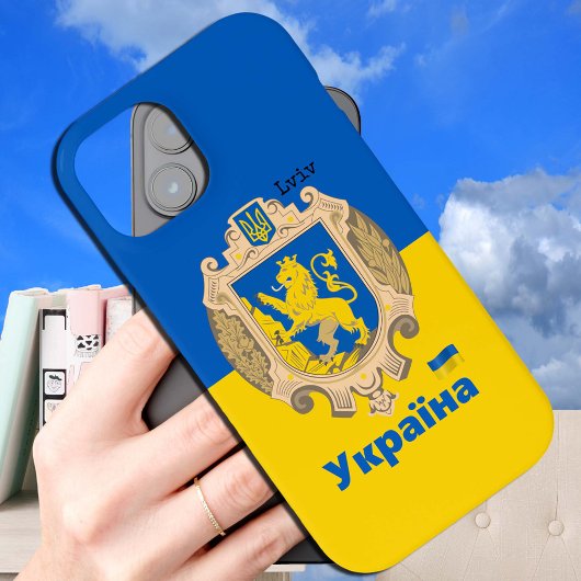 Ukraine & Lwiwer Gebiet - Wappen, ukrainische Flag Case-Mate iPhone Hülle