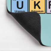 Ukraine machte von den Elementen Mousepad (Ecke)