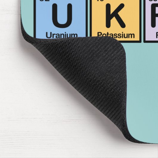 Ukraine machte von den Elementen Mousepad (Ecke)