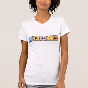Ukraine machte von den Elementen T-Shirt