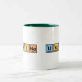 Ukraine machte von den Elementen Zweifarbige Tasse (Mittel)