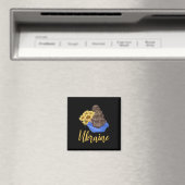 Ukraine Mädchen mit Sonnenblumen Blaue Gelbe Farbe Magnet (In Situ (Geschirrspüler))