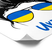 Ukraine Mädchen Ukrainisches Mädchen Ukraine Frau Poster (Ecke)