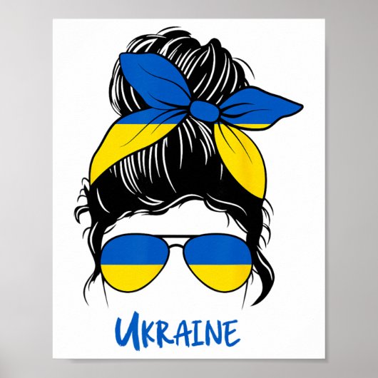 Ukraine Mädchen Ukrainisches Mädchen Ukraine Frau Poster (Vorne)