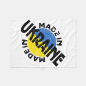 Ukraine Made - Ukraine Strong  Fleecedecke (Vorderseite (Horizontal))