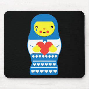 Ukraine Matrjoschka-Puppe weint Mousepad